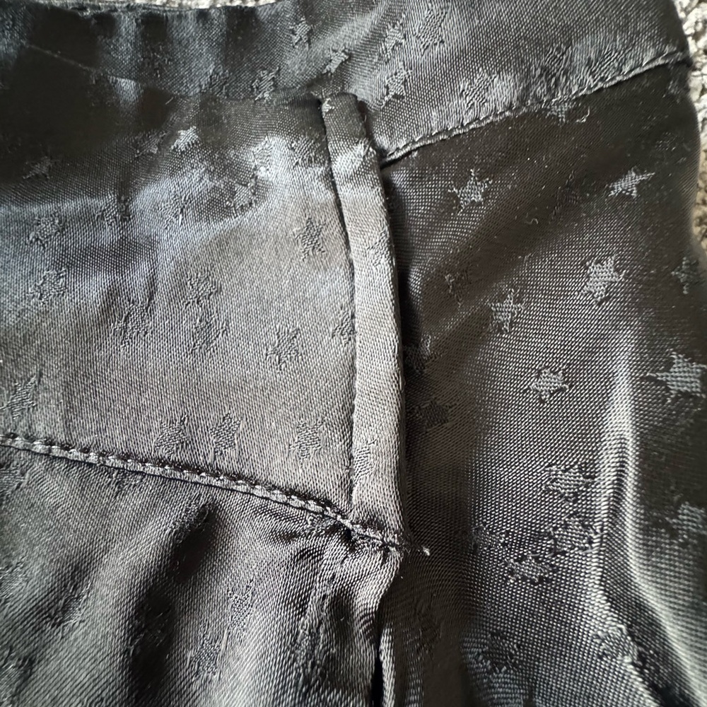 Free People Black Satin Skirt with Stars. - Picture 9 of 13